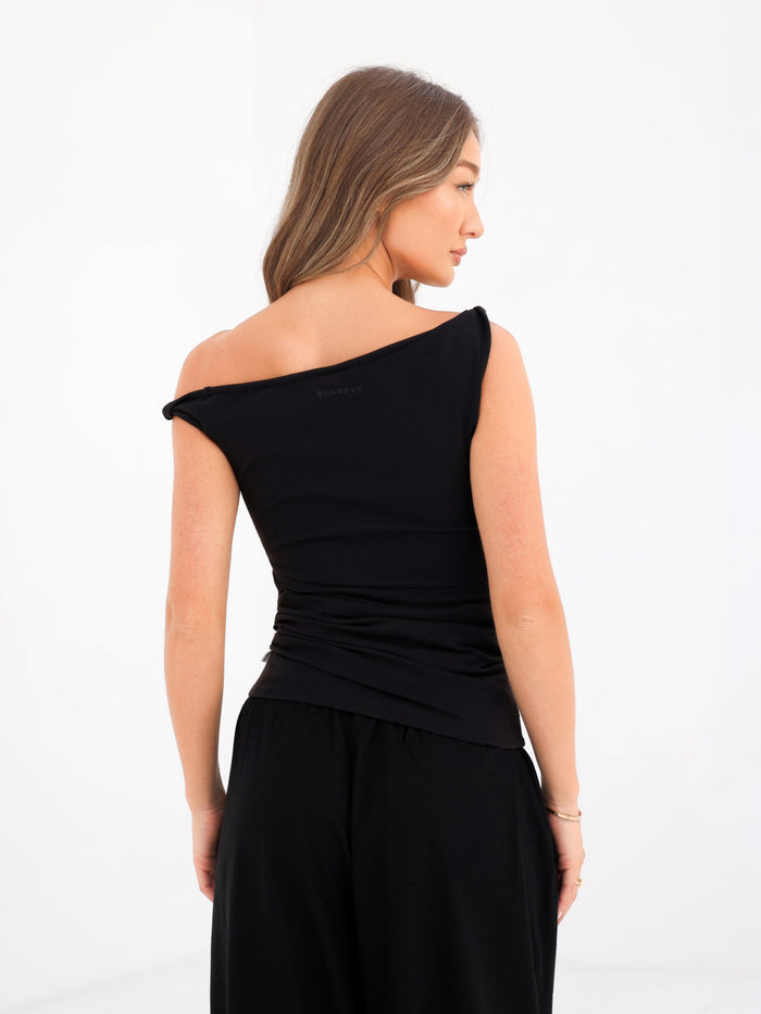 Solea Twist Top - Black