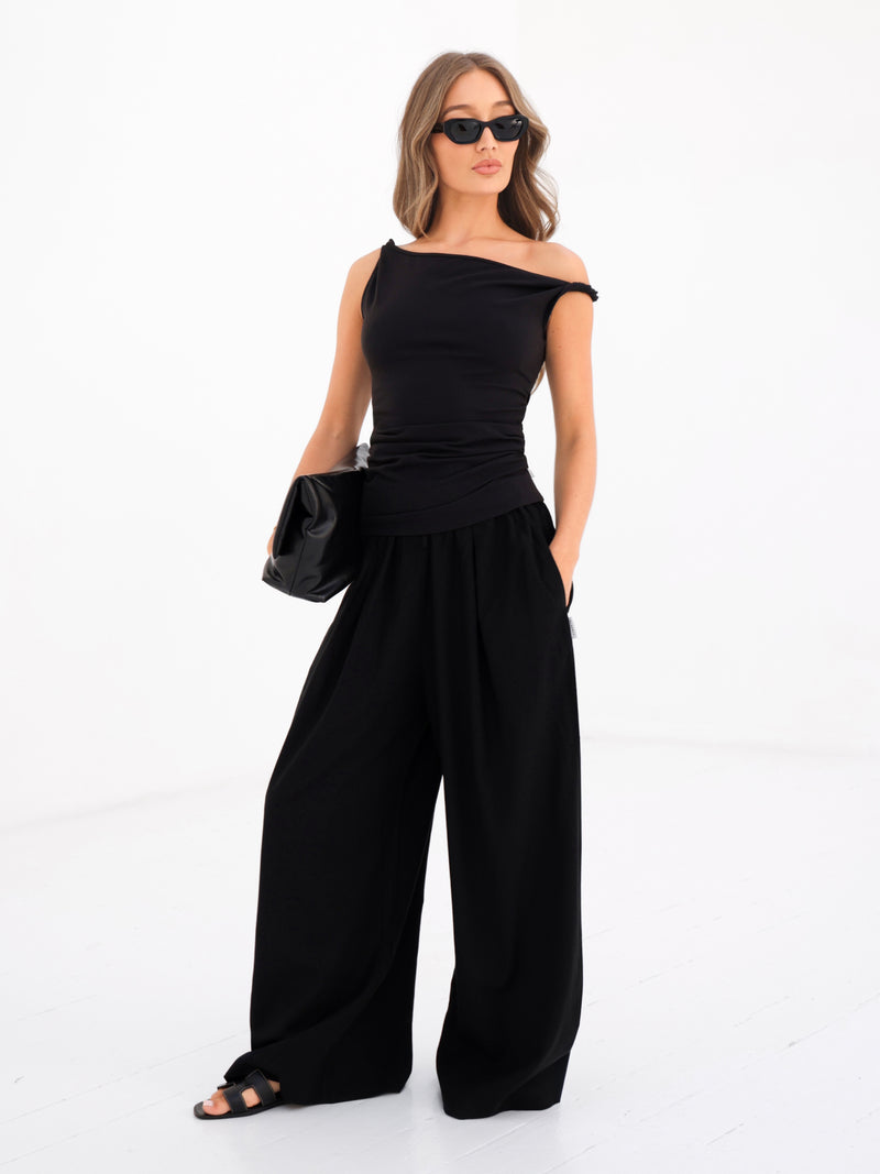 Solea Twist Top - Black