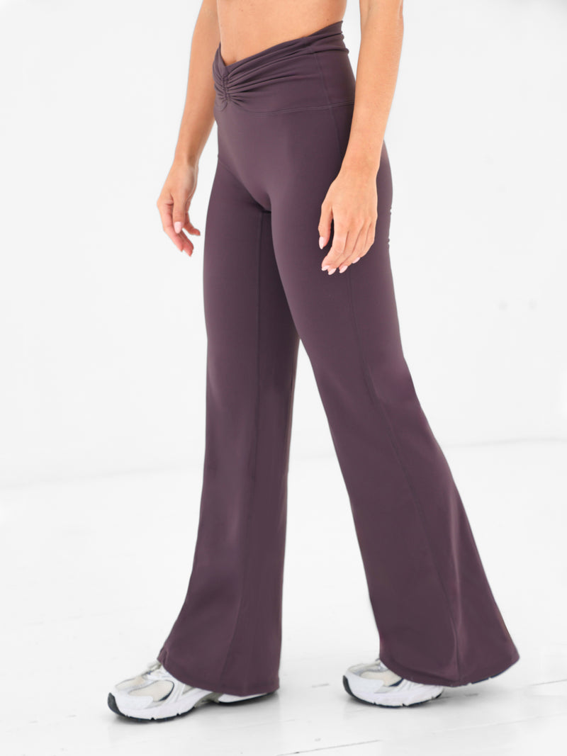 Ultimate Ruched Flares - Midnight Plum