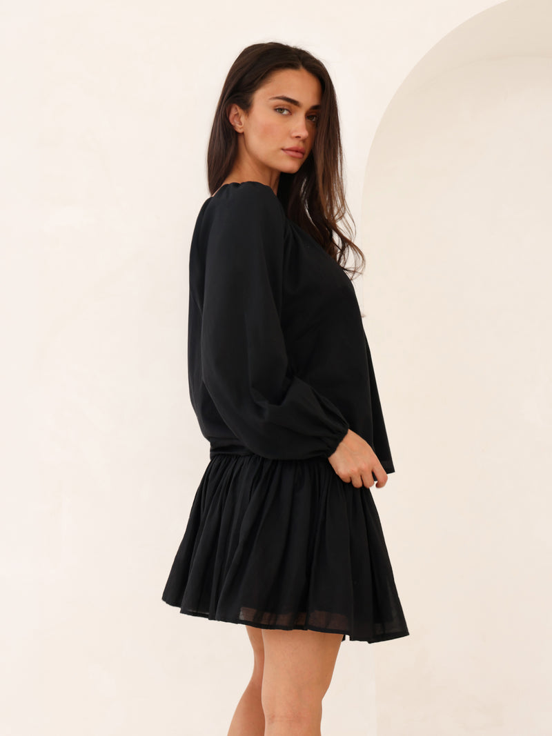 Ava Mini Skirt - Black