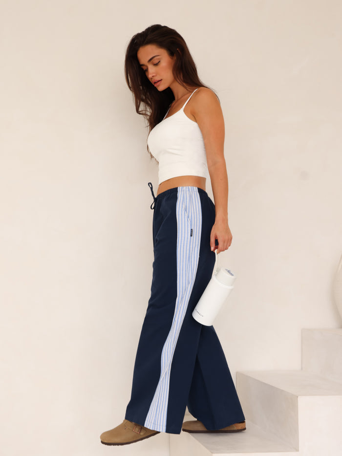 Sammy Stripe Trousers - Navy