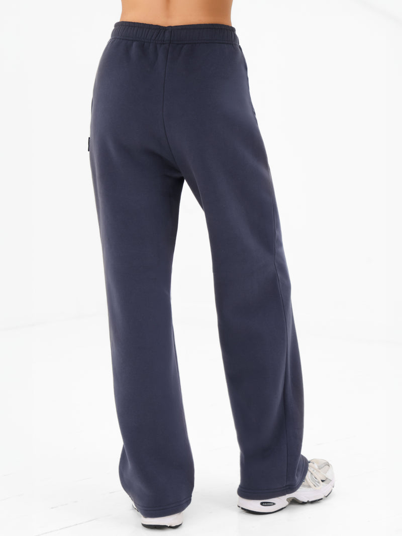 Isabel Wide Leg Sweatpants - True Navy