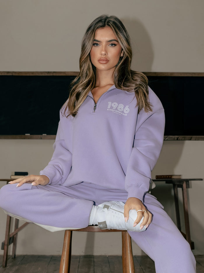 Panel 1/4 Zip Jumper - Violet