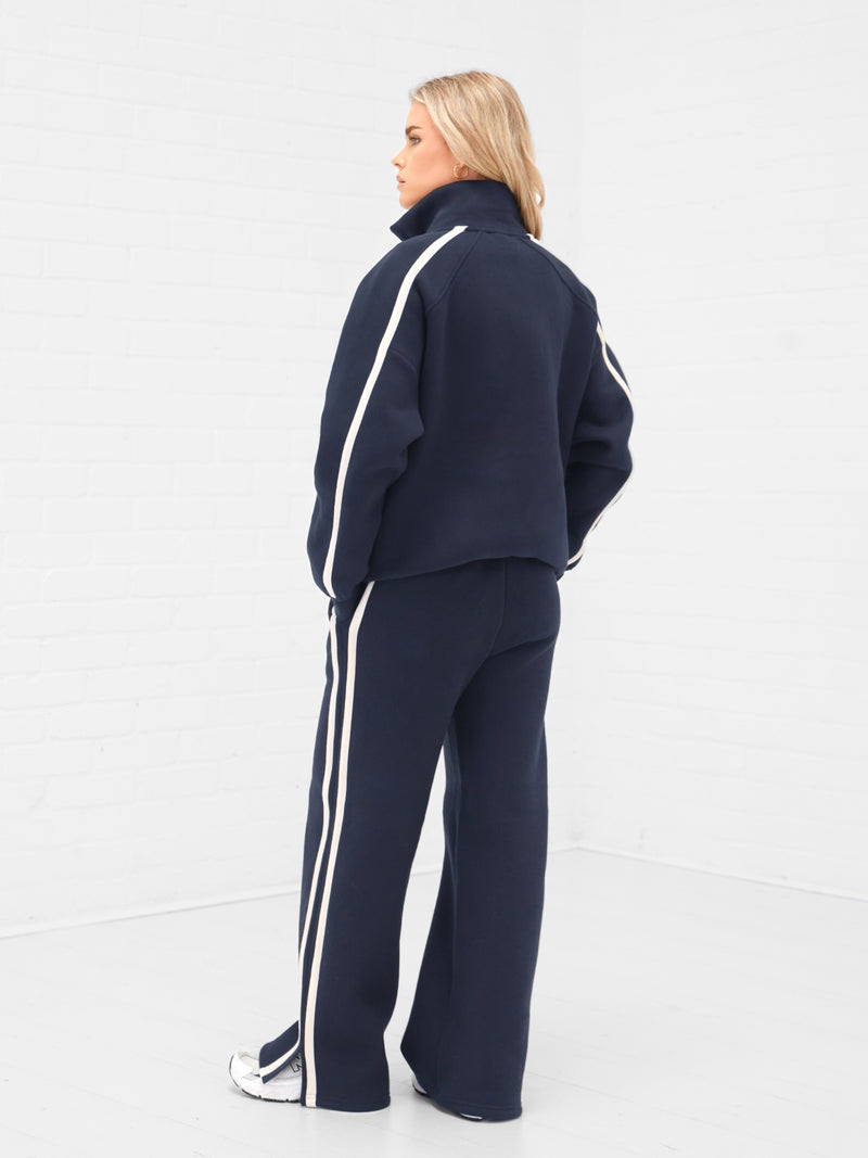 Yasmin Full Zip Jumper - True Navy