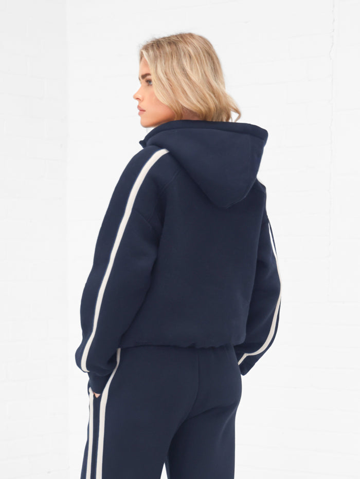 Yasmin 1/4 Zip Hoodie - True Navy