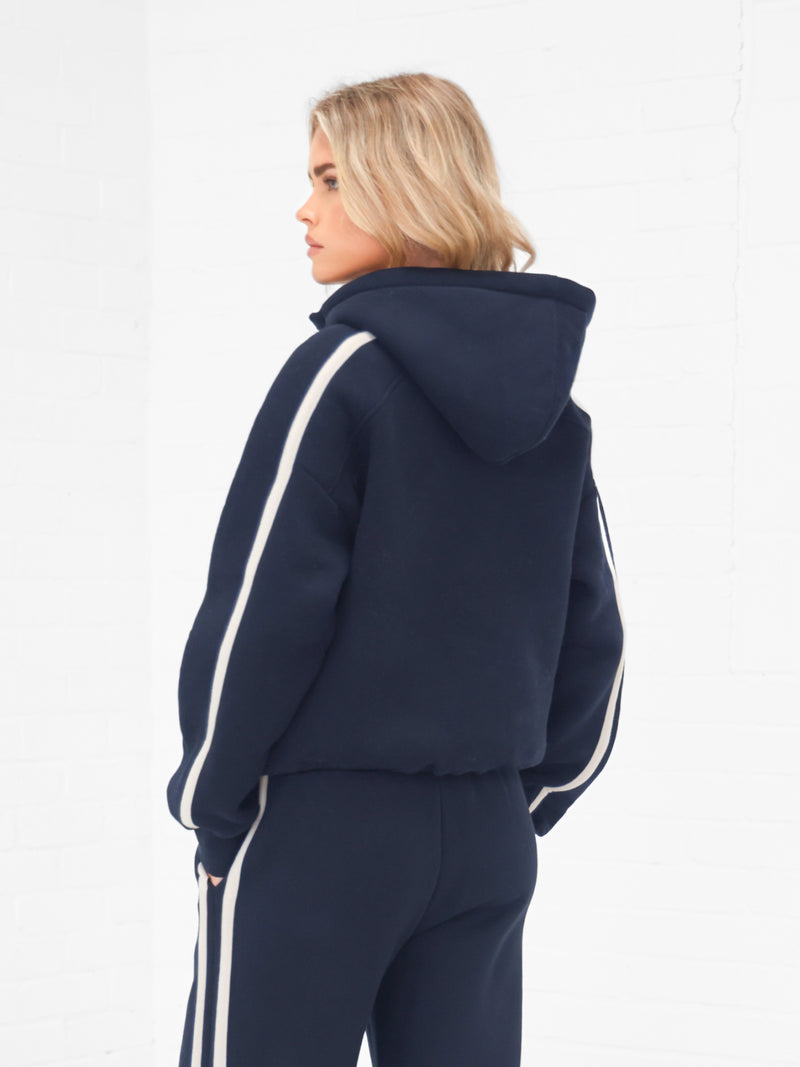 Yasmin 1/4 Zip Hoodie - True Navy
