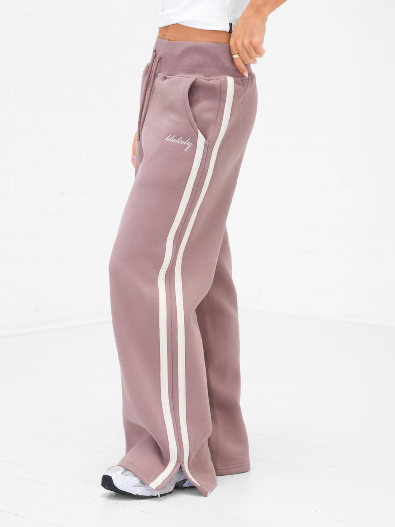 Yasmin Wide Leg Sweatpants - Dusty Pink
