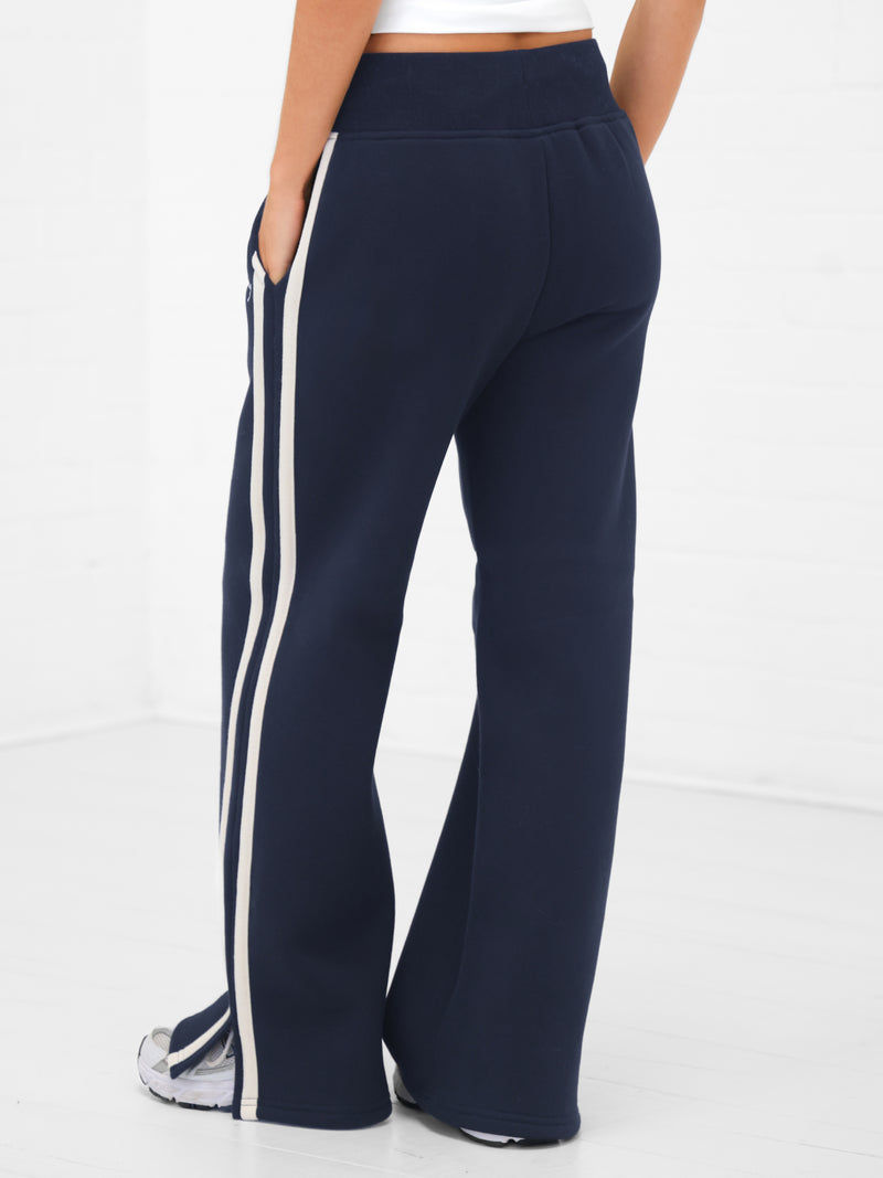 Yasmin Wide Leg Sweatpants - True Navy