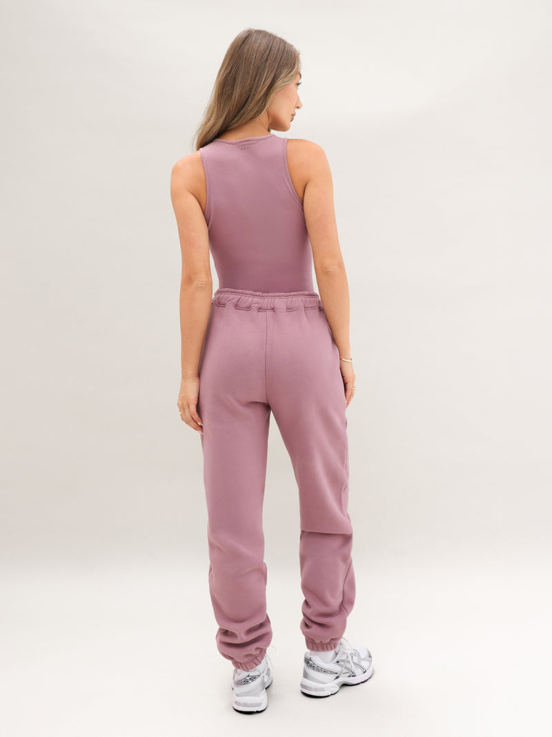 Blakely Basic Racerback Bodysuit - Dusty Pink