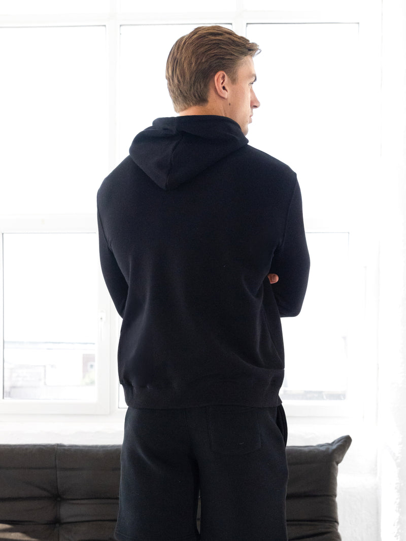 Blakely Basic Fitted Hoodie - Black