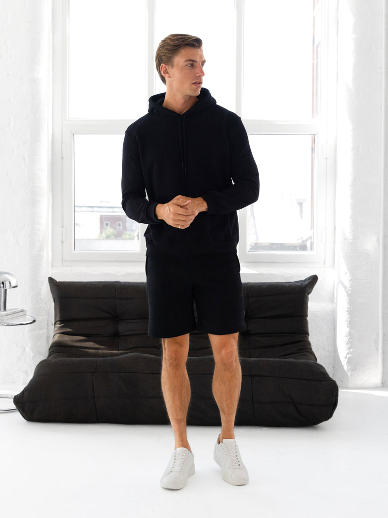Blakely Basic Fitted Hoodie - Black