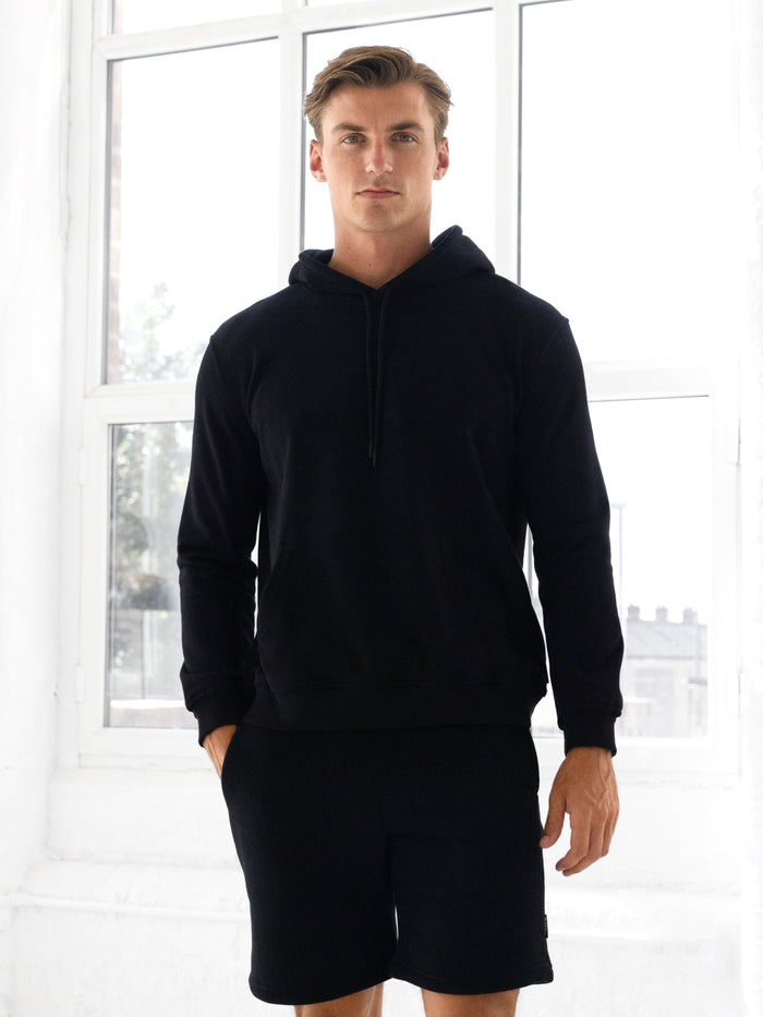 Blakely Basic Fitted Hoodie - Black