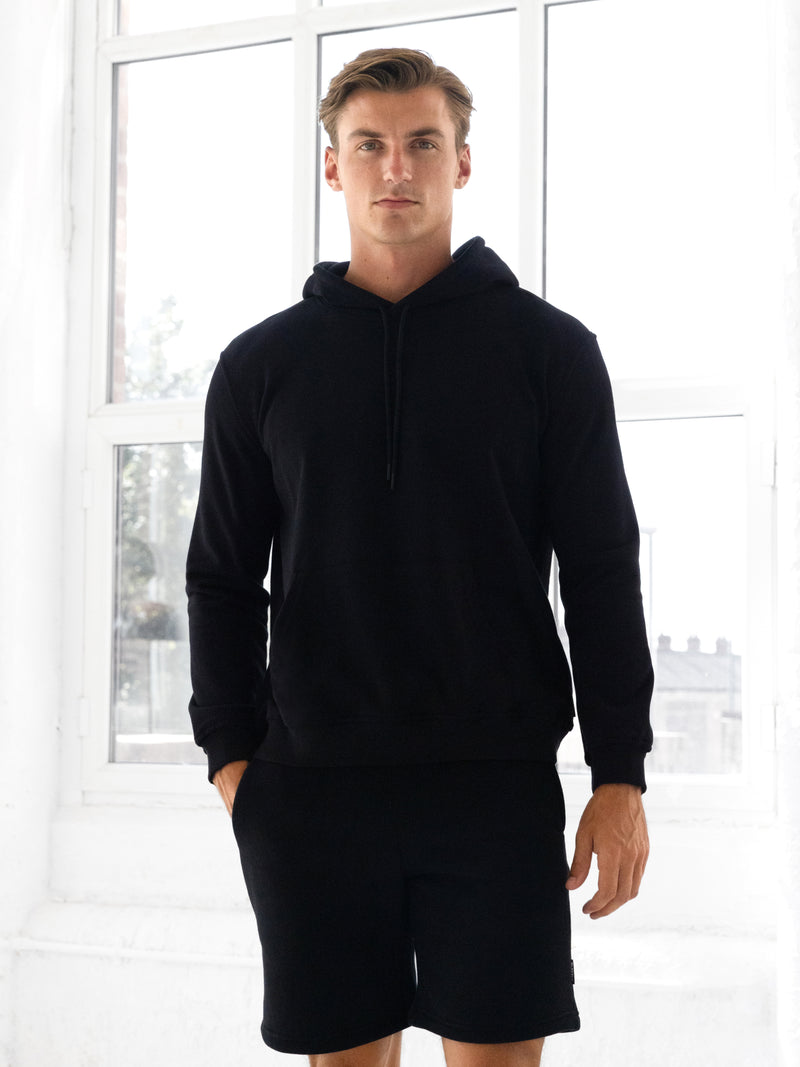 Blakely Basic Fitted Hoodie - Black