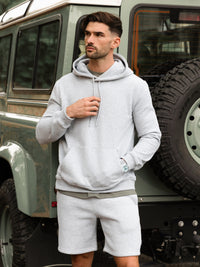 Blakely Basic Fitted Hoodie - Marl Grey