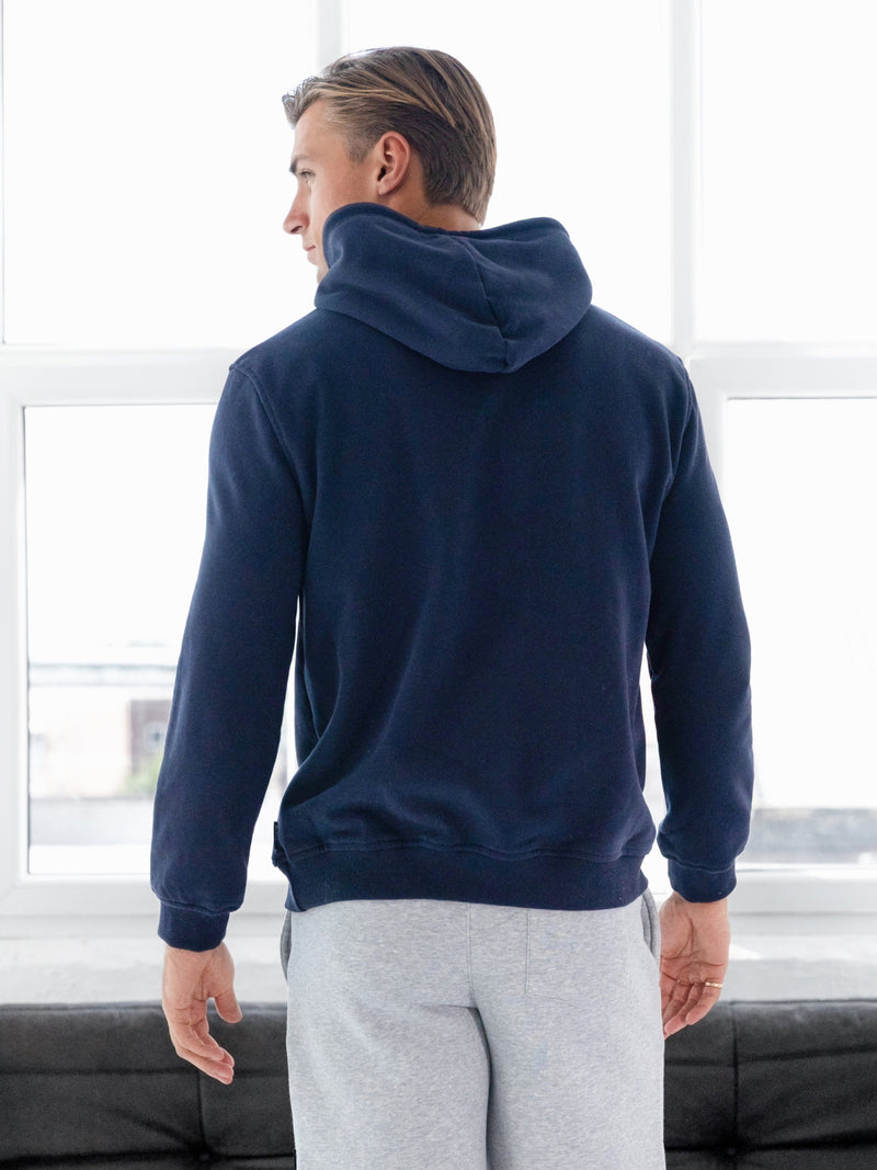 Blakely Basic Fitted Hoodie - Dark Navy