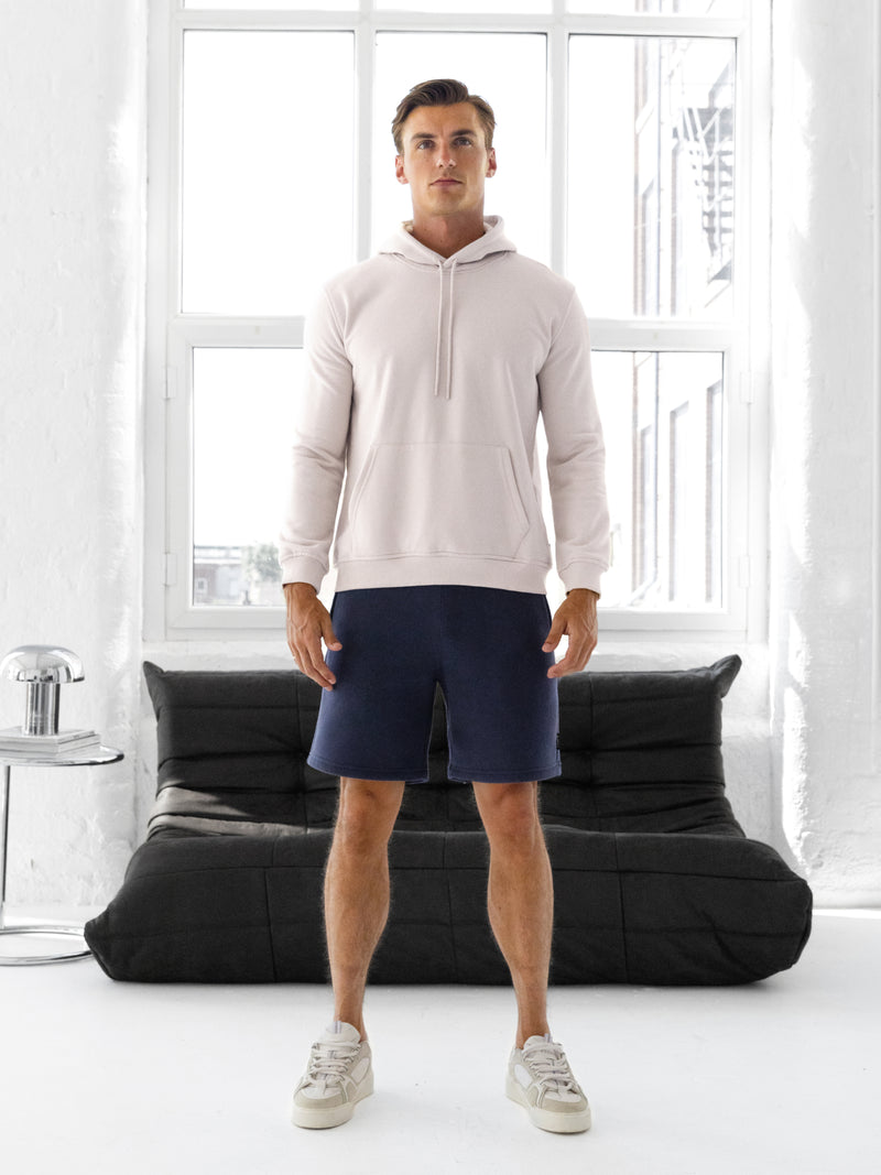 Blakely Basic Fitted Hoodie - Light Stone