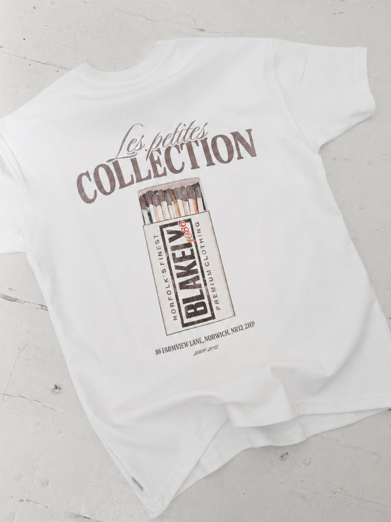 Mylo Matchbox Print Relaxed T-Shirt - White & Brown