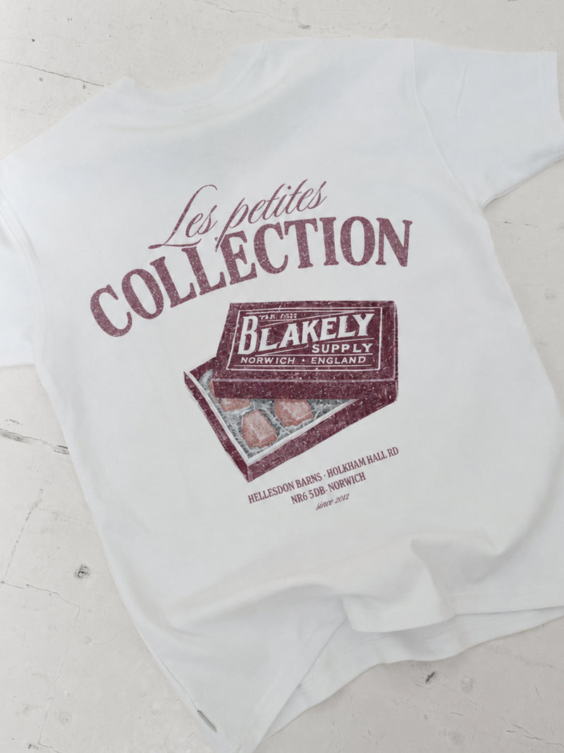 Colby Chocolate Print Relaxed T-Shirt - White & Brown