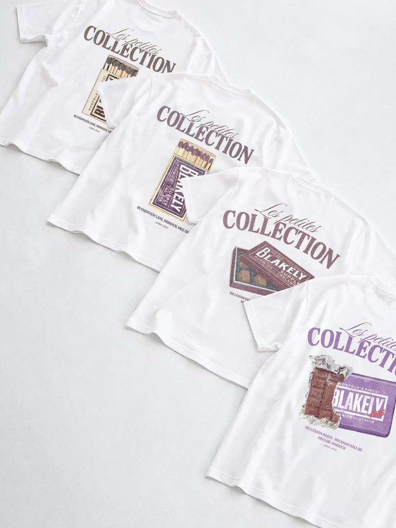 Colby Chocolate Print Relaxed T-Shirt - White & Brown