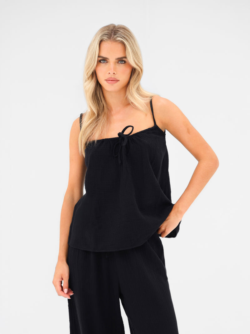 Mila Cami Top - Black