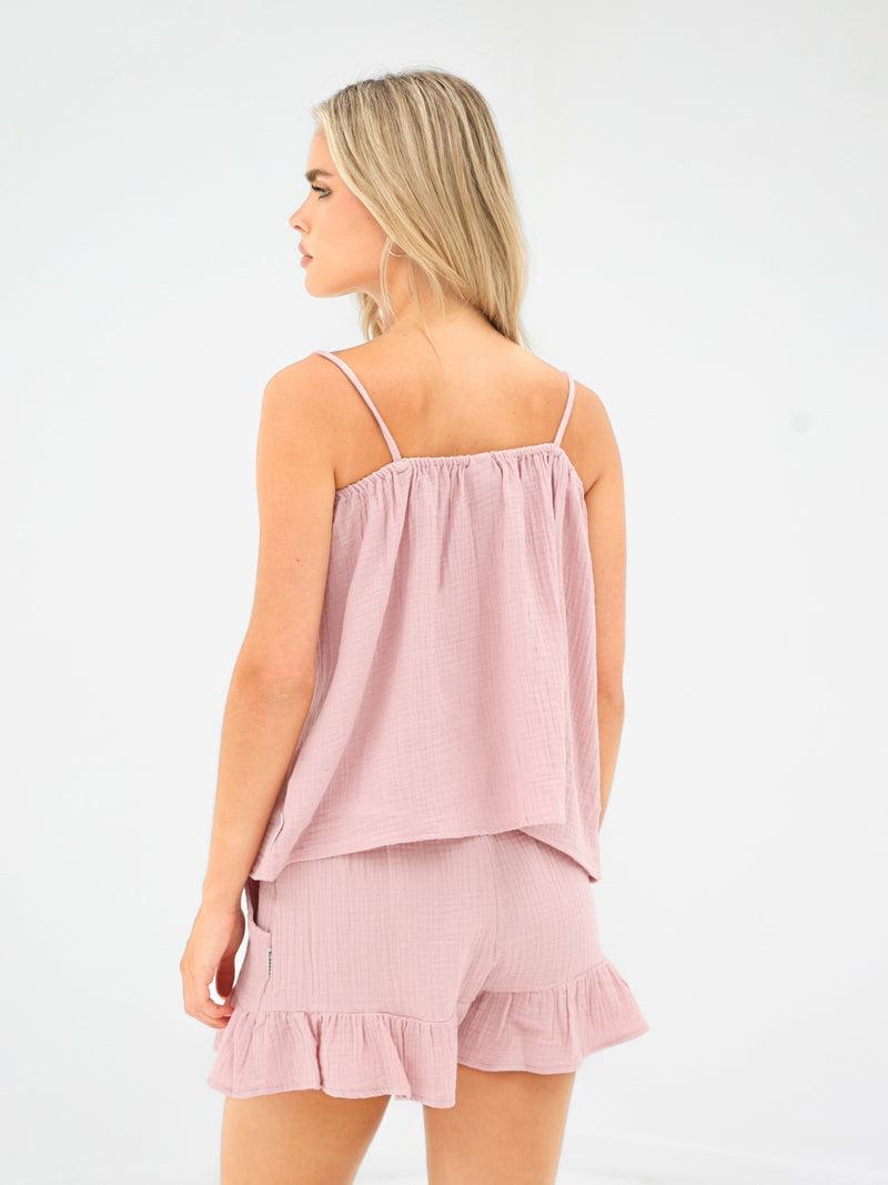 Mila Cami Top - Light Rose
