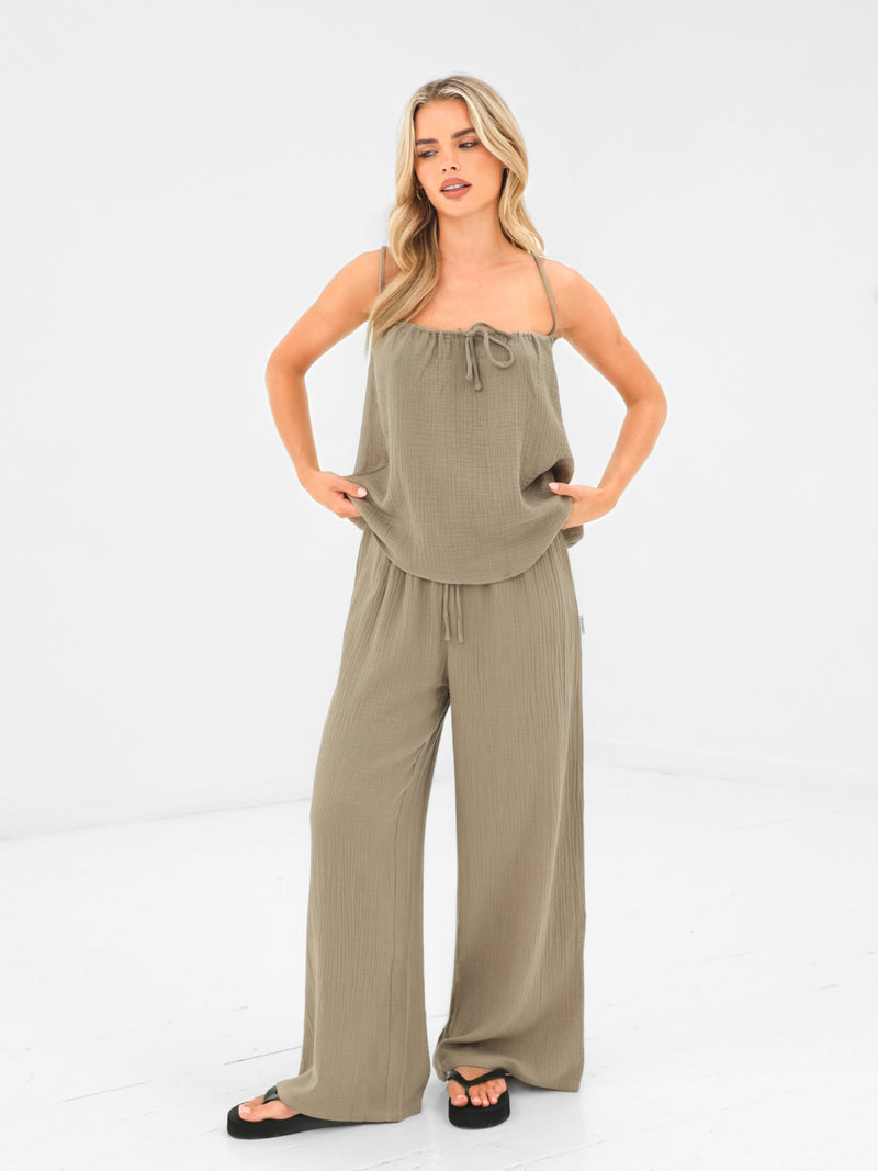 Mila Cami Top - Taupe