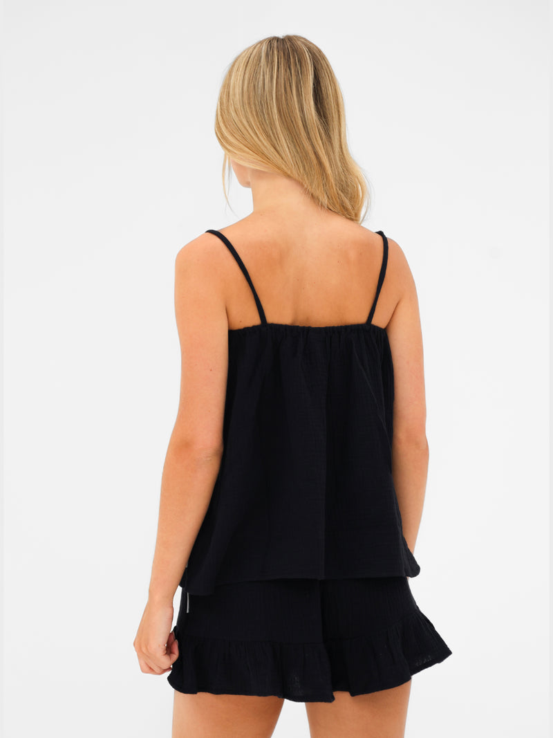 Mila Frill Shorts - Black