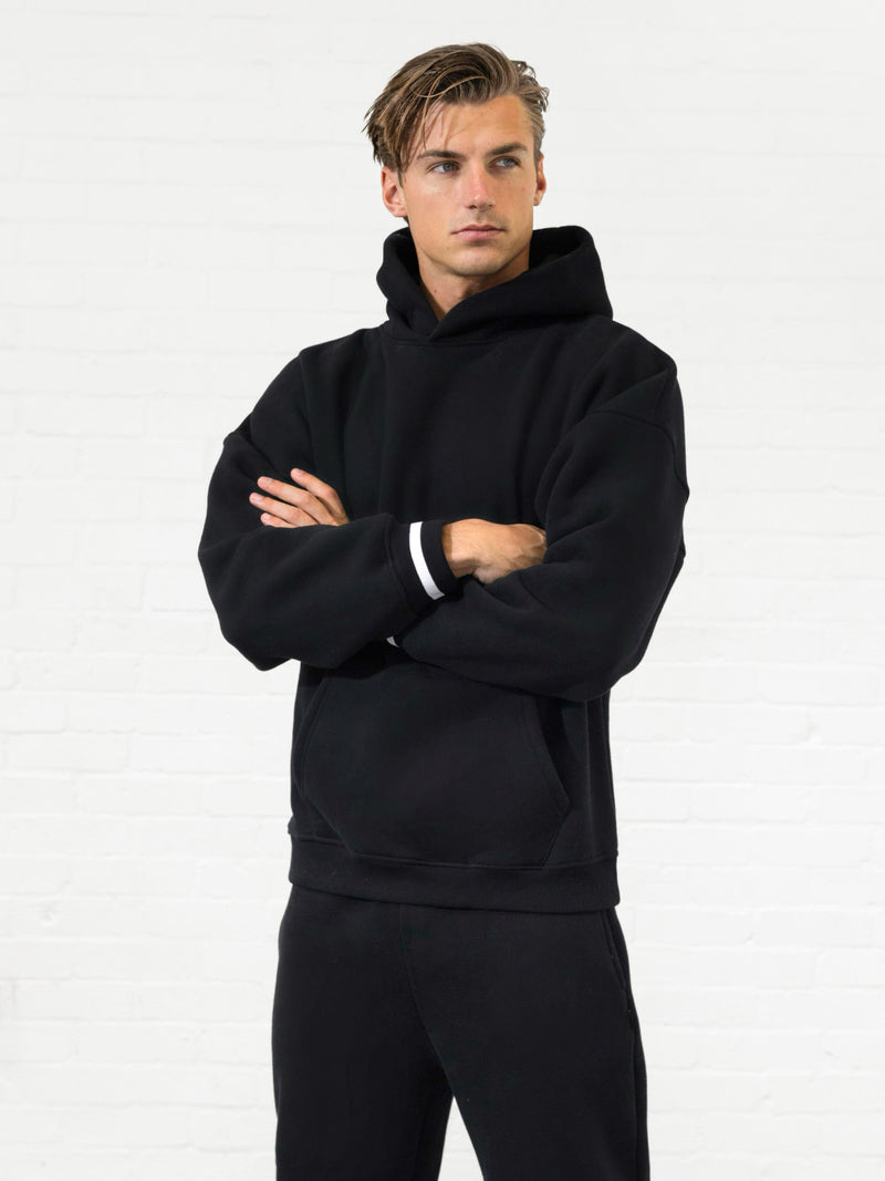 Abel Relaxed Hoodie - Black
