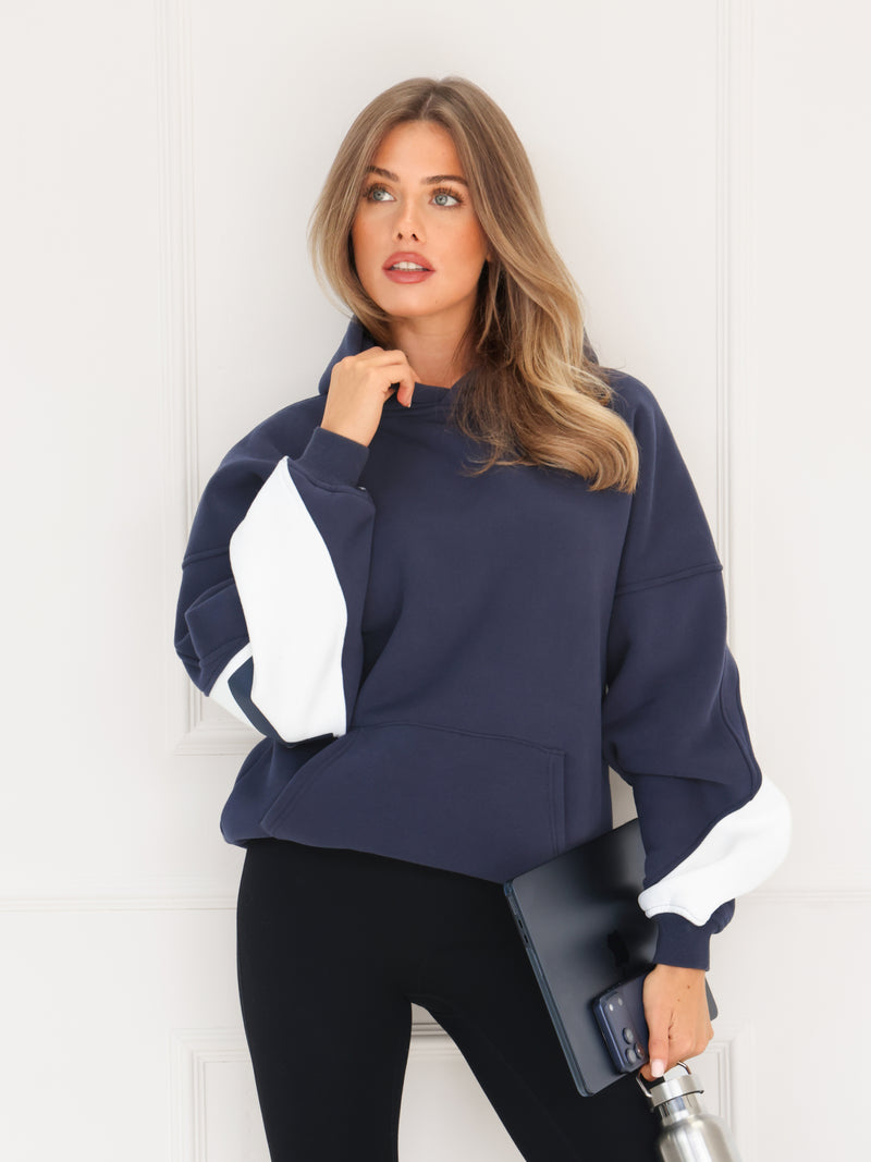 Indy Oversized Hoodie - True Navy