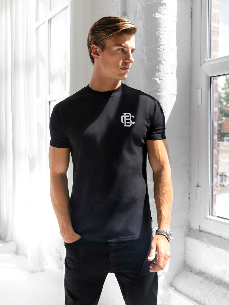 Monogram Relaxed T-Shirt - Black