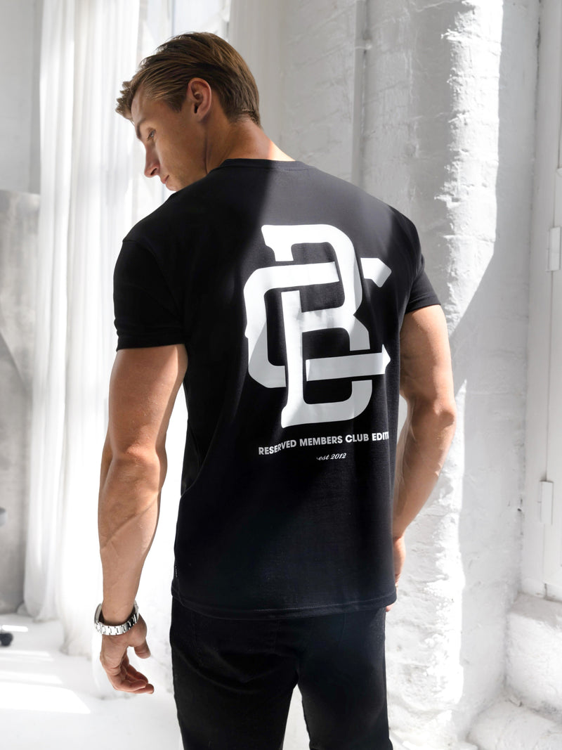 Monogram Relaxed T-Shirt - Black
