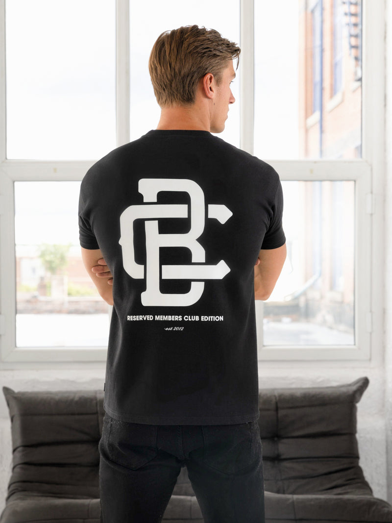 Monogram Relaxed T-Shirt - Black