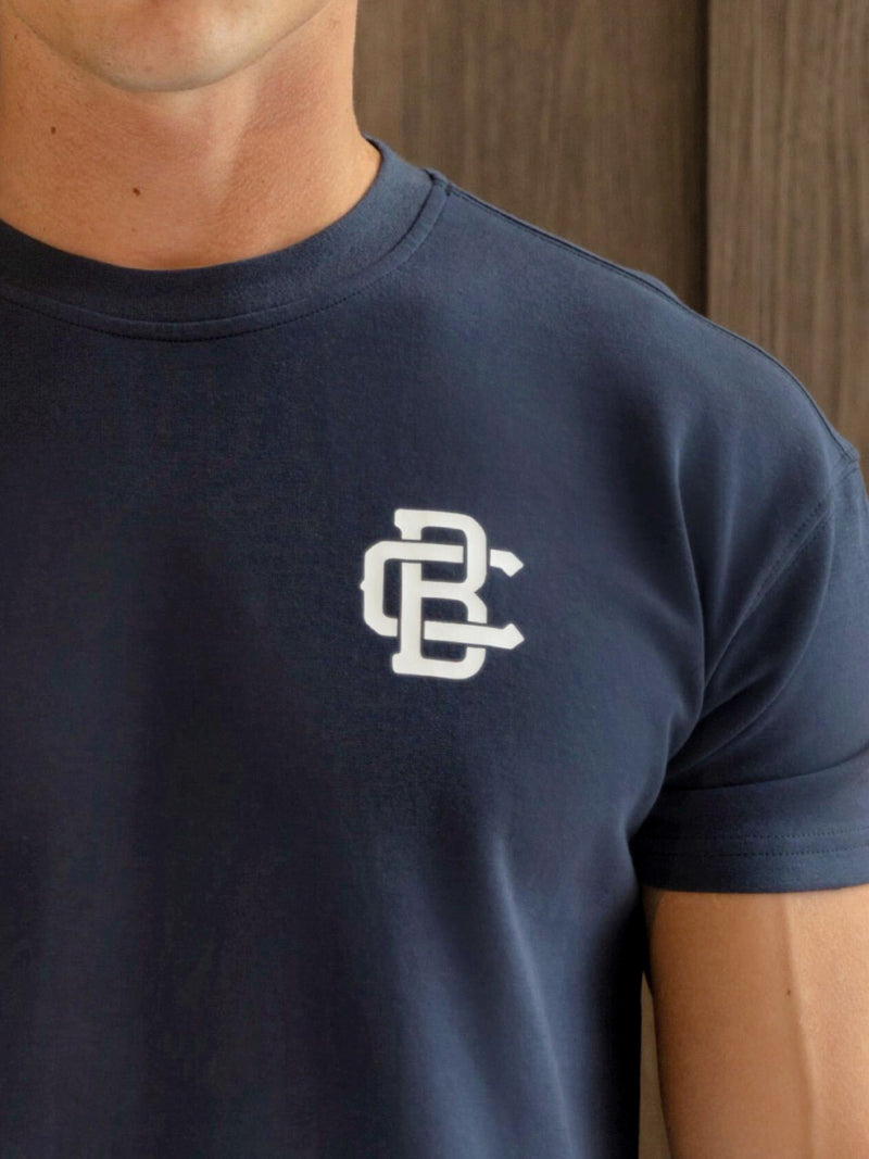 Monogram Relaxed T-Shirt - True Navy