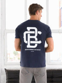 Monogram Relaxed T-Shirt - True Navy