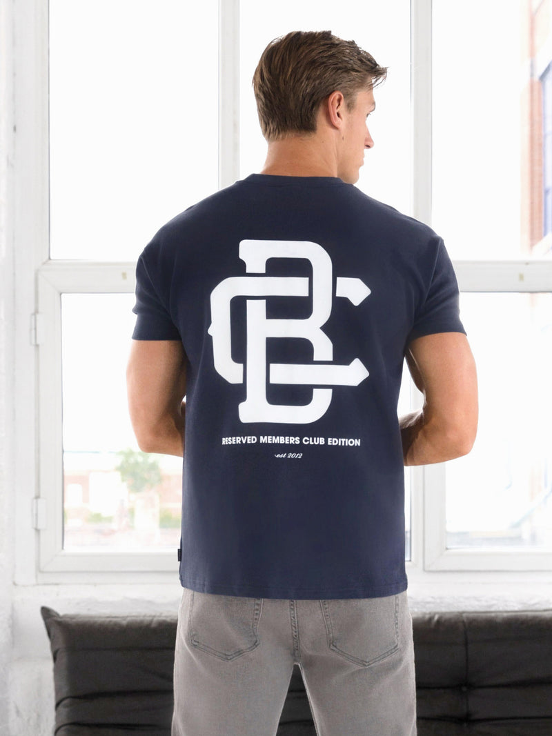 Monogram Relaxed T-Shirt - True Navy