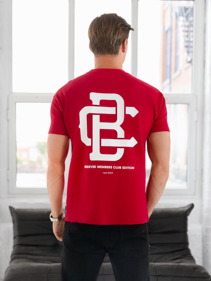 Monogram Relaxed T-Shirt - Red