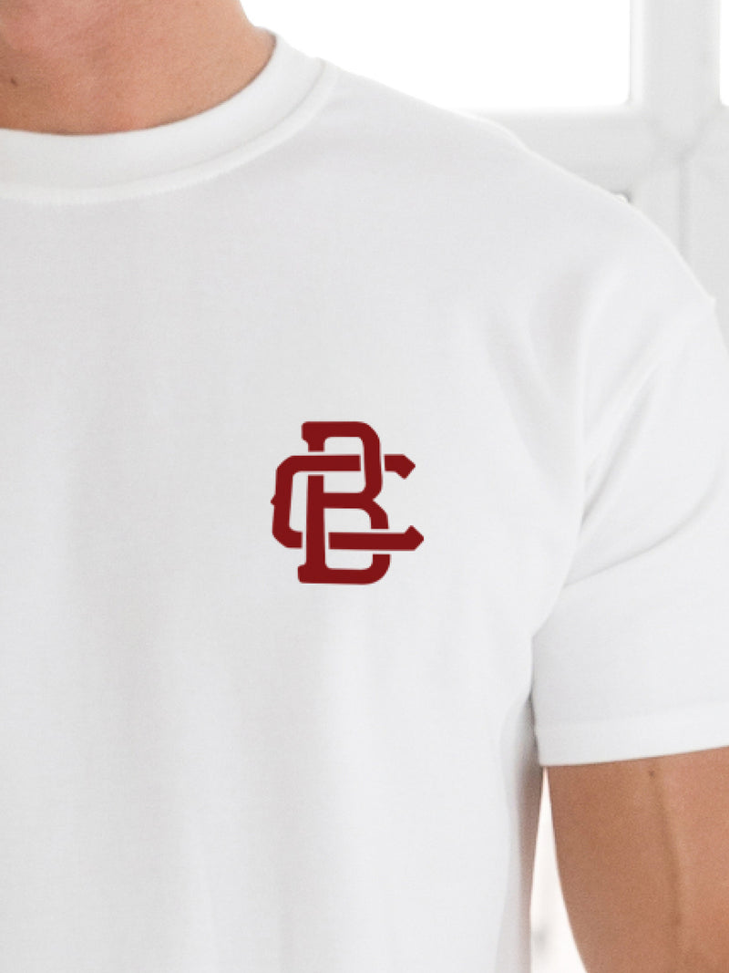 Monogram Relaxed T-Shirt -  Flat White