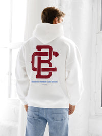 Monogram Relaxed Hoodie - Flat White