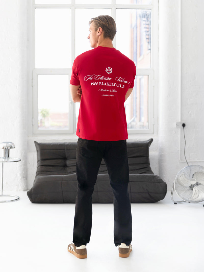 Blakely Club Relaxed T-Shirt - Red