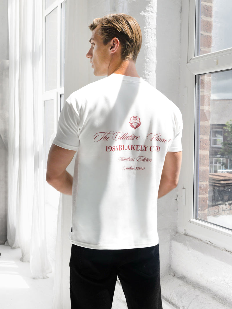 Blakely Club Relaxed T-Shirt - Flat White