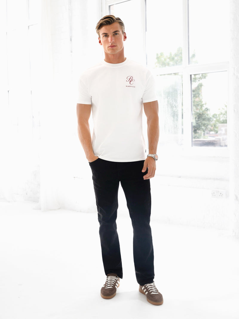 Blakely Club Relaxed T-Shirt - Flat White
