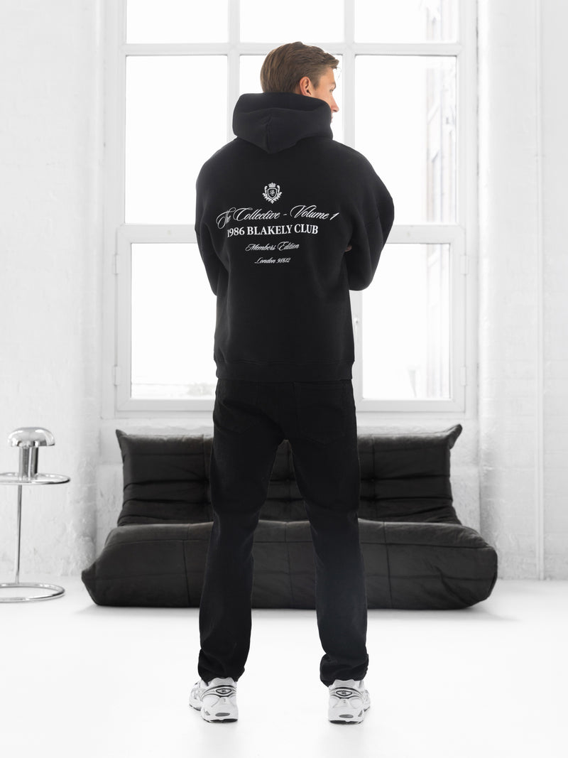 Blakely Club Relaxed Hoodie - Black