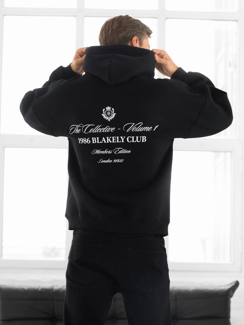 Blakely Club Relaxed Hoodie - Black