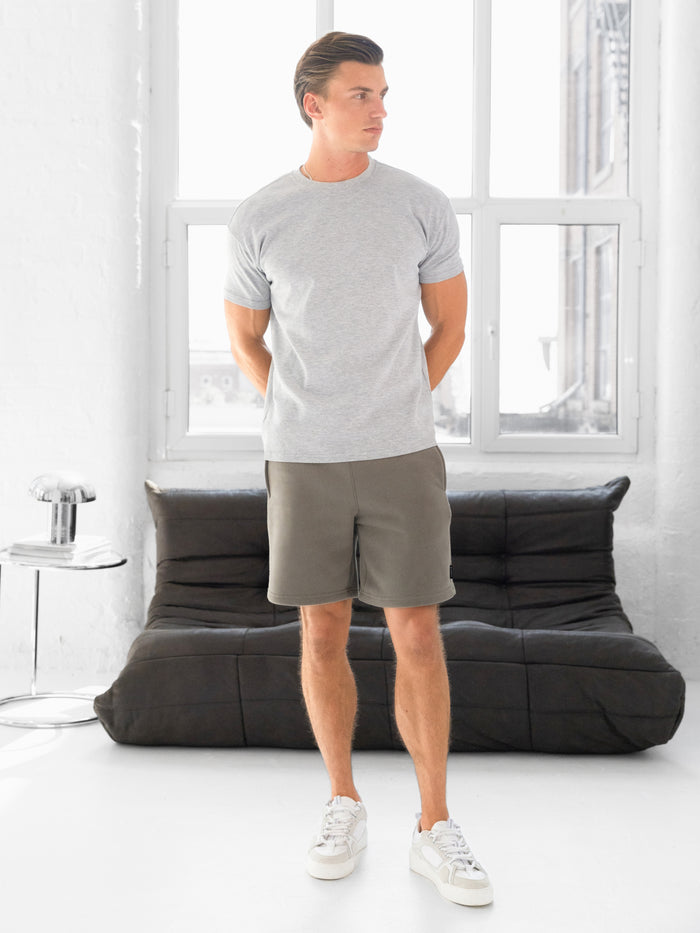 Blakely Basic Relaxed T-Shirt - Marl Grey