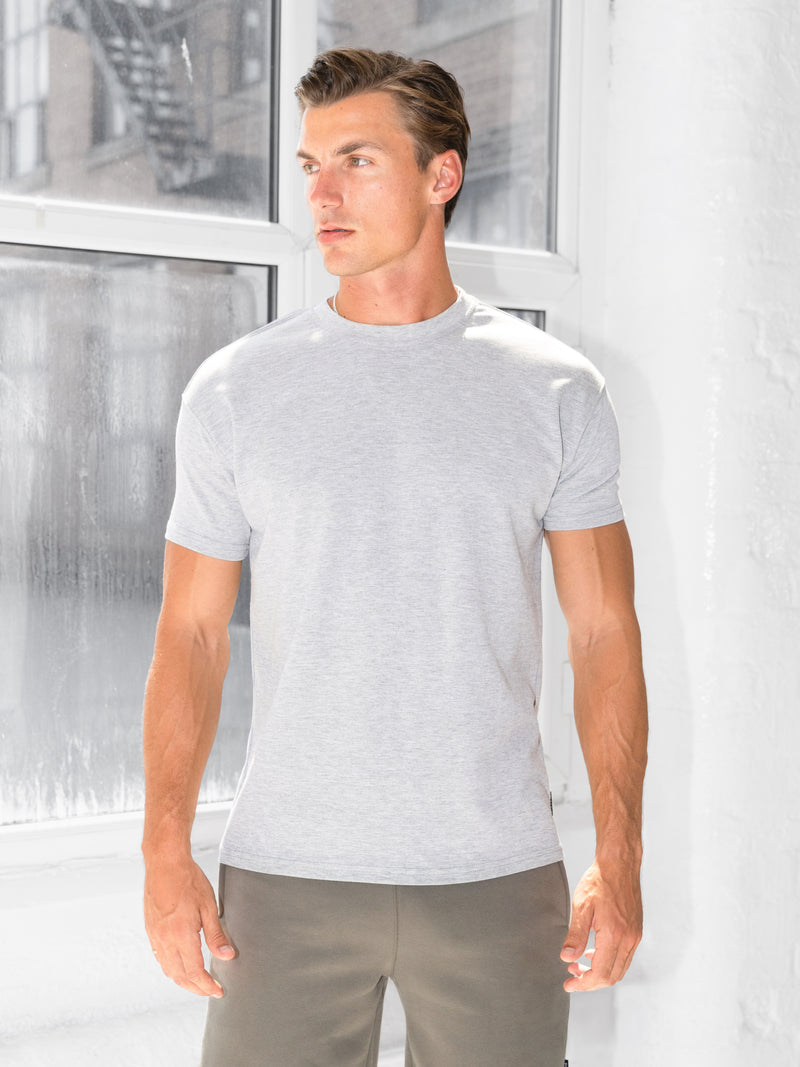 Blakely Basic Relaxed T-Shirt - Marl Grey
