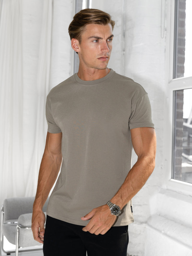 Blakely Basic Relaxed T-Shirt - Washed Khaki