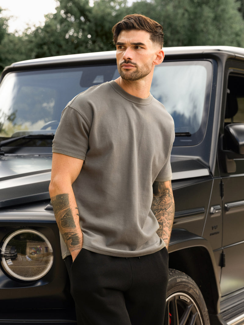 Blakely Basic Relaxed T-Shirt - Washed Khaki