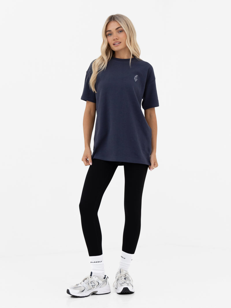 Esme Oversized T-Shirt - True Navy