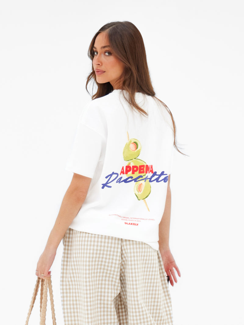 Ori Olive Oversized T-Shirt - White