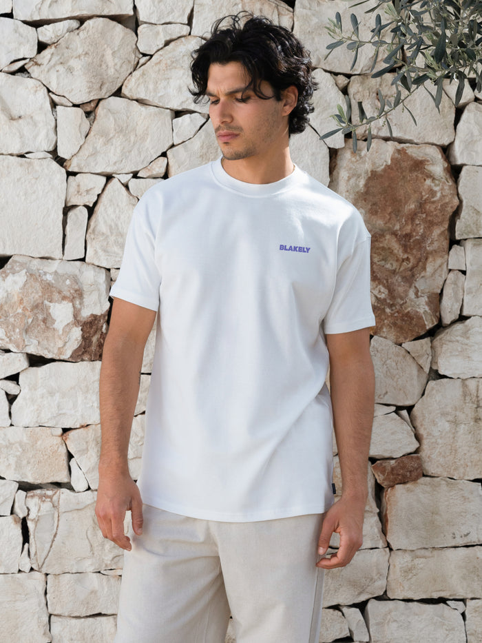 Chilli Print Relaxed T-Shirt - White